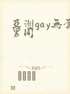 亚洲gay无套男同