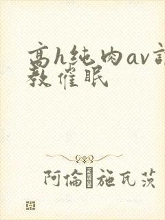 高h纯肉av调教催眠