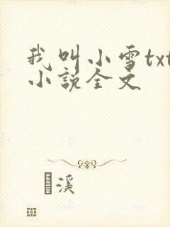 我叫小雪txt小说全文