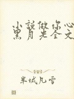 小说做你心尖的黑月光全文阅读