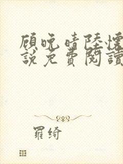 顾晚晴陆怀铮小说免费阅读最新章节封面