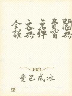 全文免费阅读小说无弹窗无删减封面