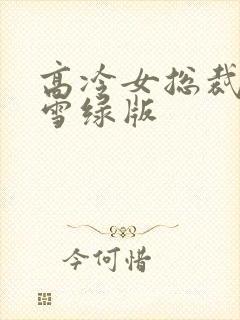 高冷女总裁萧沁雪绿版