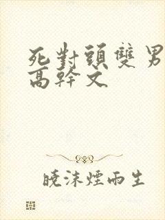 死对头双男主文高干文