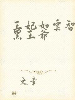 王妃如云智斗腹黑王爷