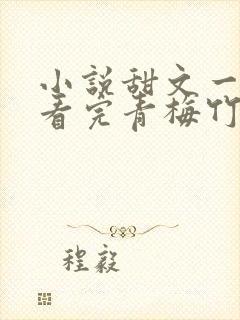 小说甜文一口气看完青梅竹马