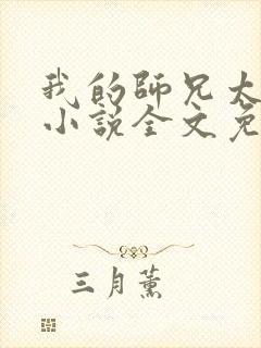 我的师兄太强了小说全文免费阅读