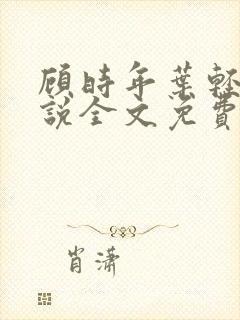 顾时年叶轻轻小说全文免费阅读封面