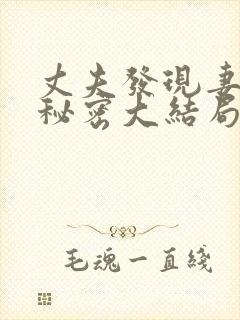 丈夫发现妻子的秘密大结局