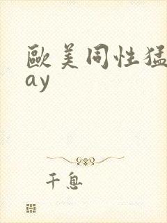 欧美同性猛男gay