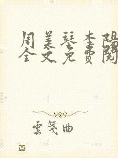 周美琴李阳小说全文免费阅读封面