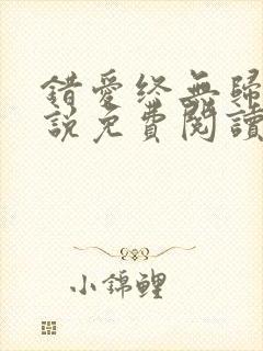 错爱终无归途小说免费阅读