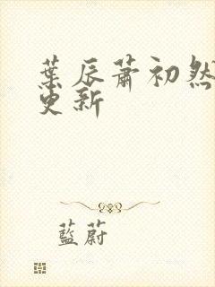 叶辰萧初然刚刚更新