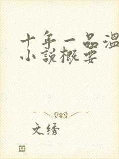 十年一品温如言小说概要