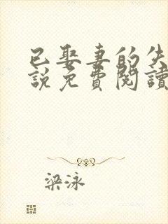 已娶妻的失忆小说免费阅读笔趣阁