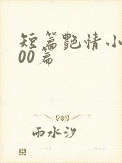 短篇艳情小说500篇封面