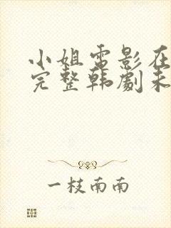 小姐电影在线看完整韩剧未删减