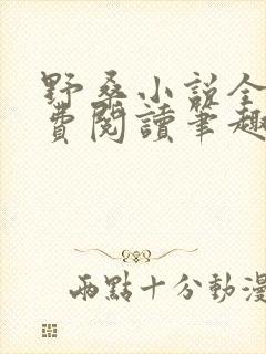 野桑小说全文免费阅读笔趣阁