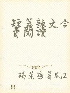 短篇辣文合集免费阅读封面