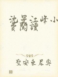 沈曼江峰小说免费阅读