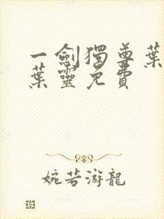 一剑独尊叶玄,叶灵免费封面