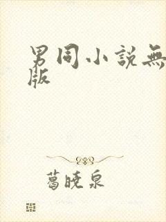 男同小说无删减版