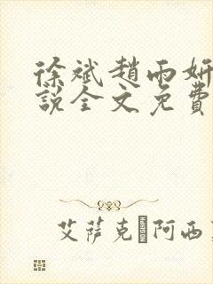 徐斌赵雨妍的小说全文免费阅读