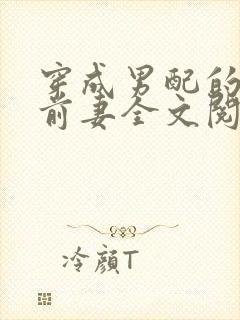 穿成男配的炮灰前妻全文阅读