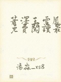 萧泽王雪凤小说免费阅读最新章节