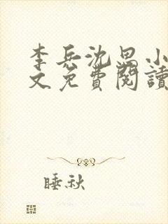 李兵沈思小说全文免费阅读全文封面