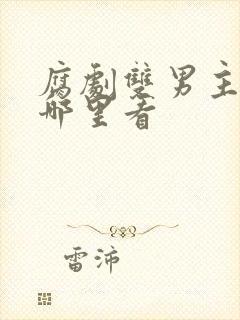 腐剧双男主剧在哪里看封面