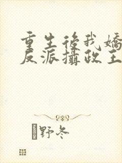 重生后我娇养了反派摄政王免费阅读