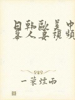 日韩欧美中文字幕人妻视频