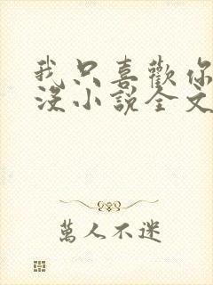 我只喜欢你的人没小说全文免费阅读