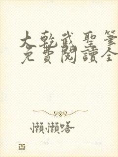 大乾武圣笔趣阁免费阅读全文无弹窗封面