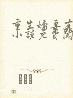 重生娇妻有点甜小说免费阅读