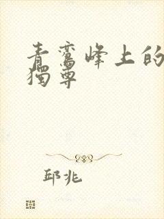 青鸾峰上的一剑独尊