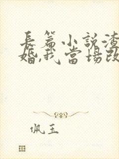 长篇小说渣男逃婚,我当场改嫁了