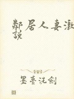 邻居人妻激情小说封面