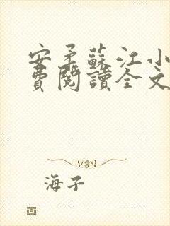 安柔苏江小说免费阅读全文最新章节封面