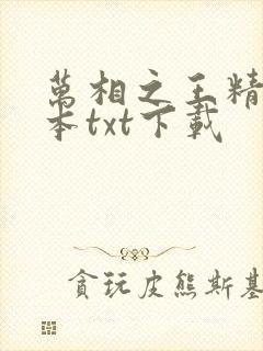 万相之王精校全本txt下载封面