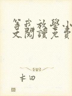 等我放学小说全文阅读免费