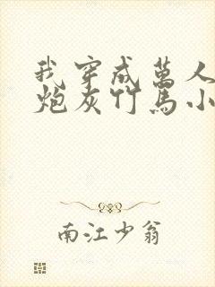 我穿成万人迷的炮灰竹马小说封面