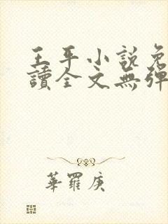 王平小说免费阅读全文无弹窗