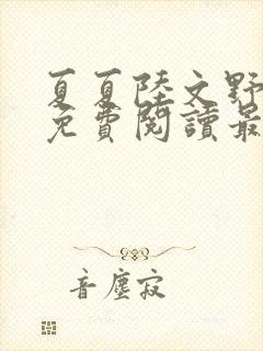 夏夏陆文野全文免费阅读最新章节列