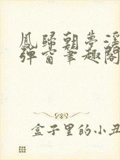 凤归朝梦溪石无弹窗笔趣阁