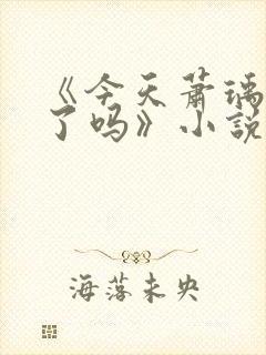 《今天萧瑀被贬了吗》小说