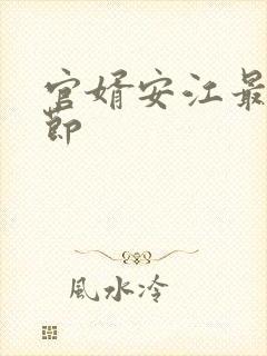 官婿安江最新章节