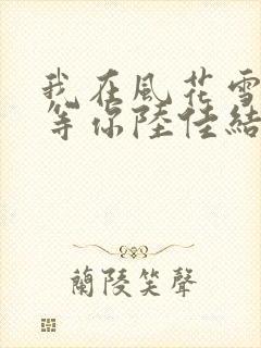 我在风花雪月里等你陆佳结局