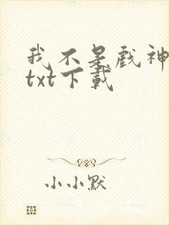 我不是戏神小说txt下载封面
